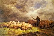 unknow artist Sheep 090 china oil painting reproduction